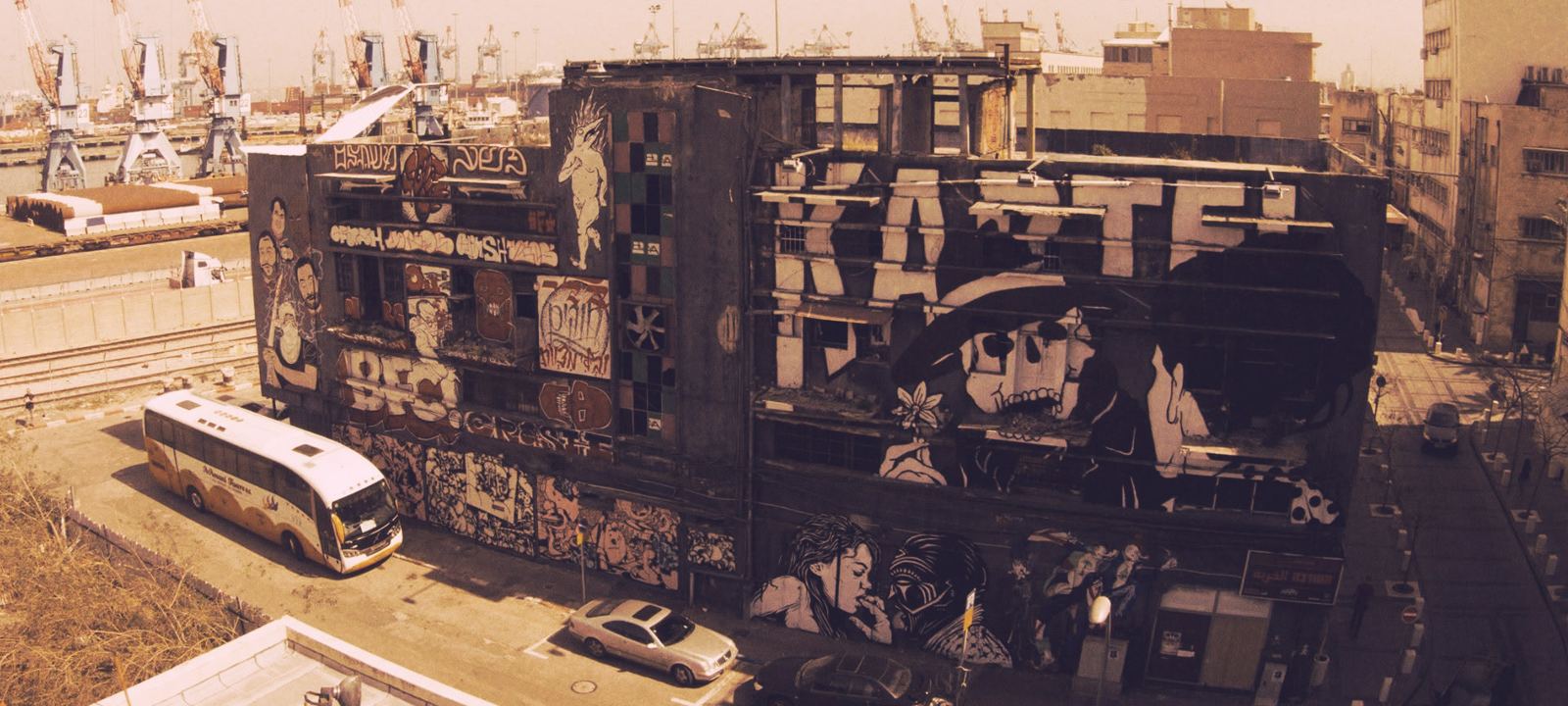 Ghostown building mural
